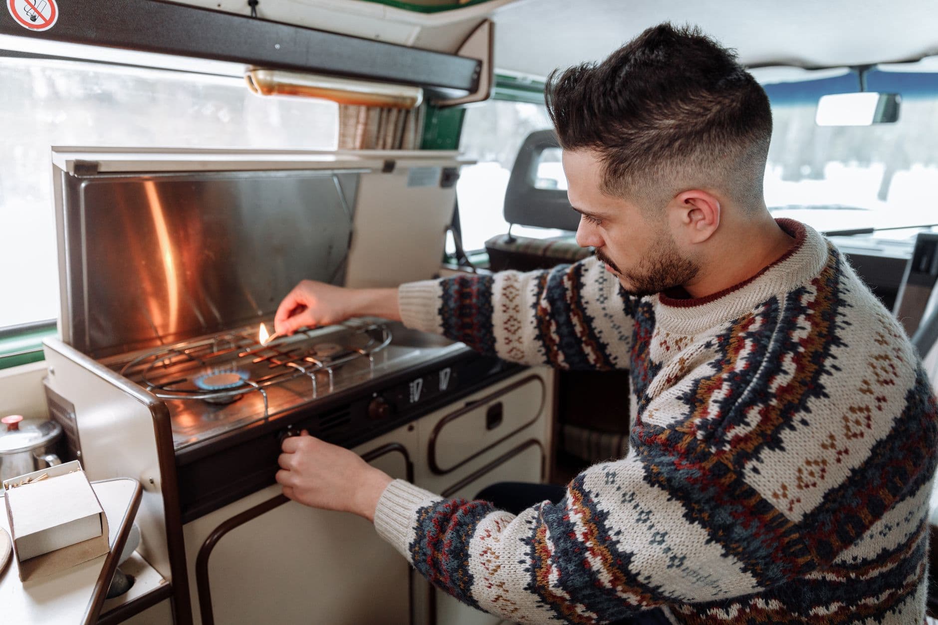 Benimar camper interieur met koude verwarming