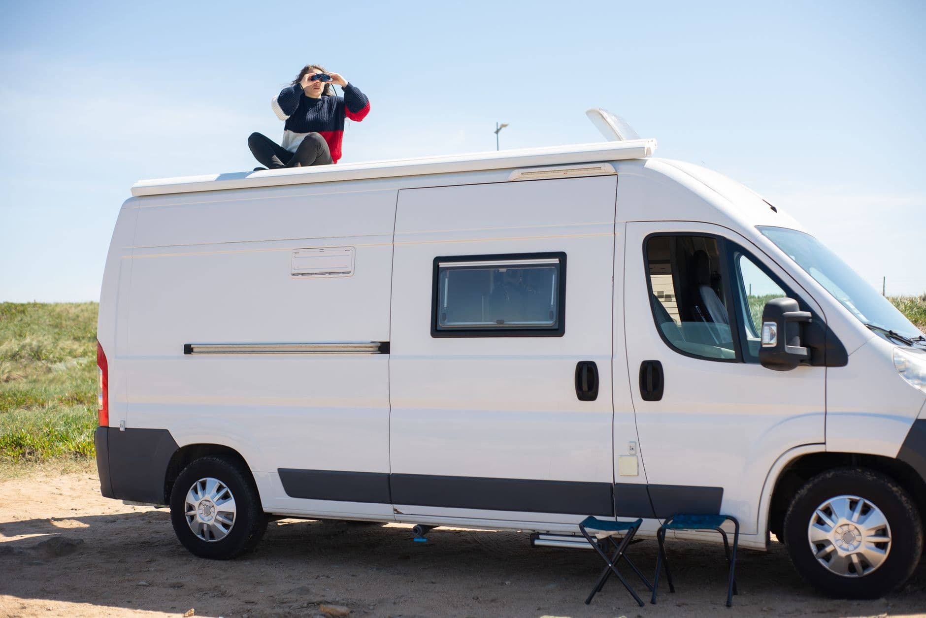 Taches d'humidité dans l'intérieur d'un camping-car Dethleffs