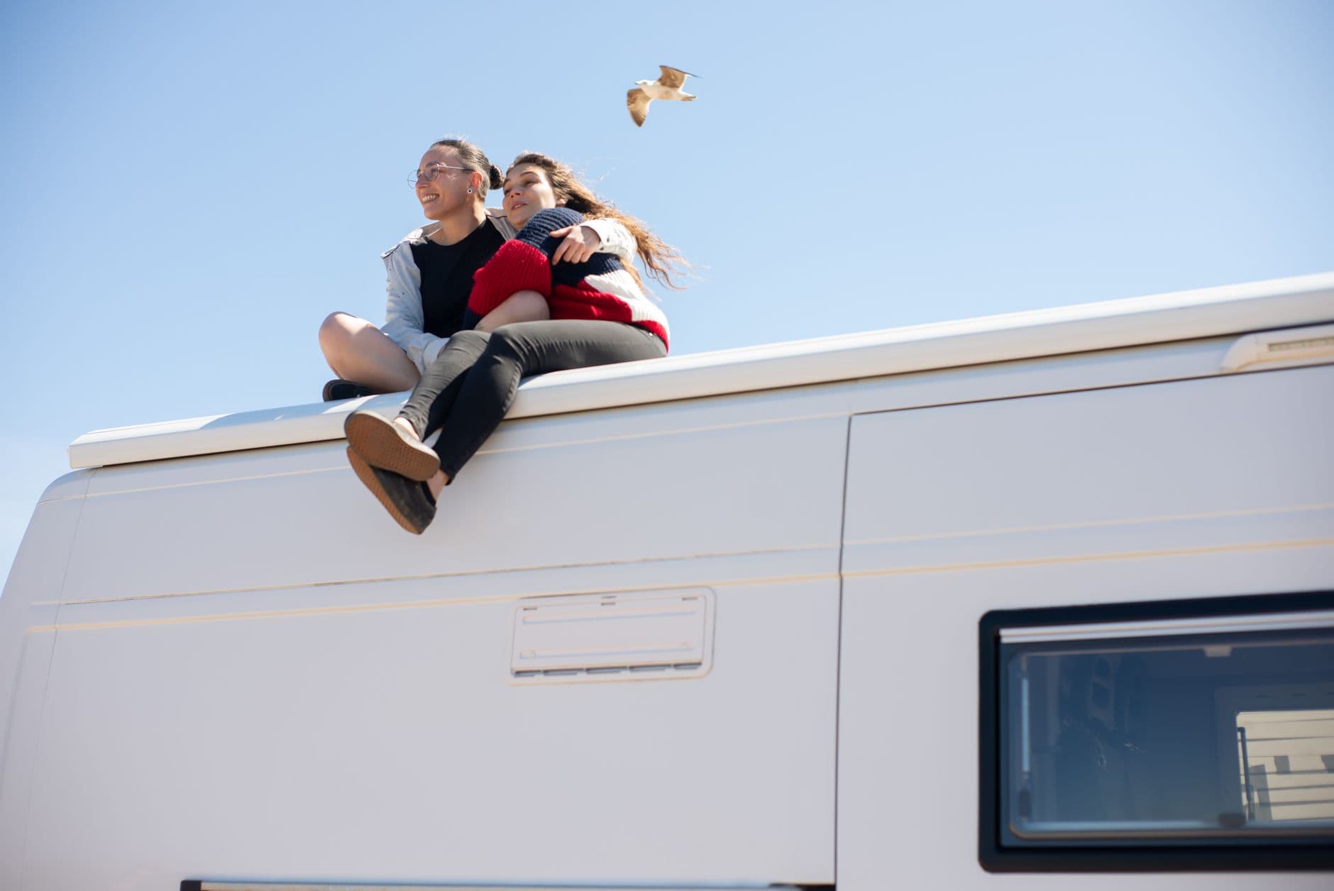 Vochtplekken in het interieur van een Hymer camper