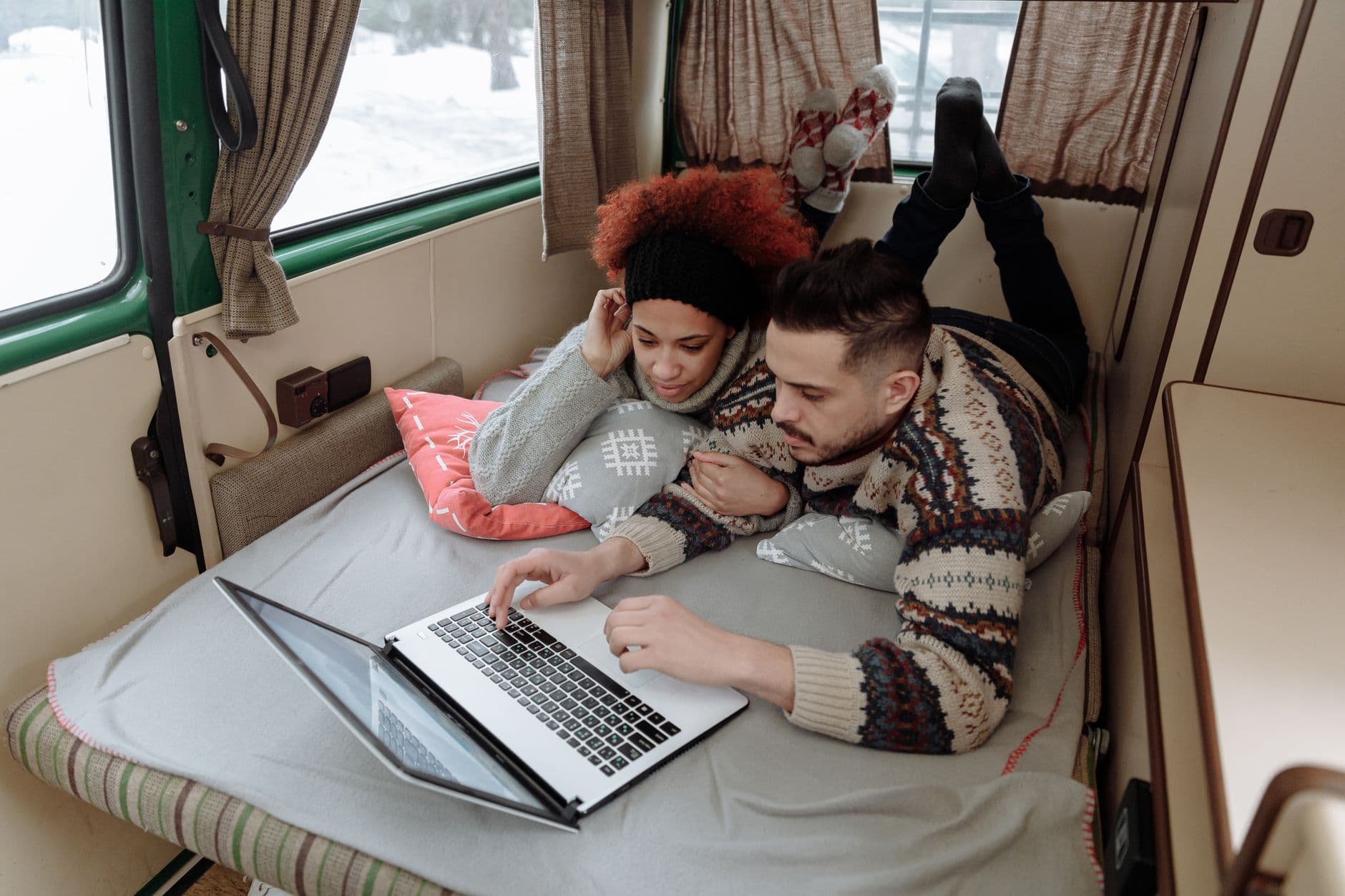 Malibu motorhome with cold heating in winter