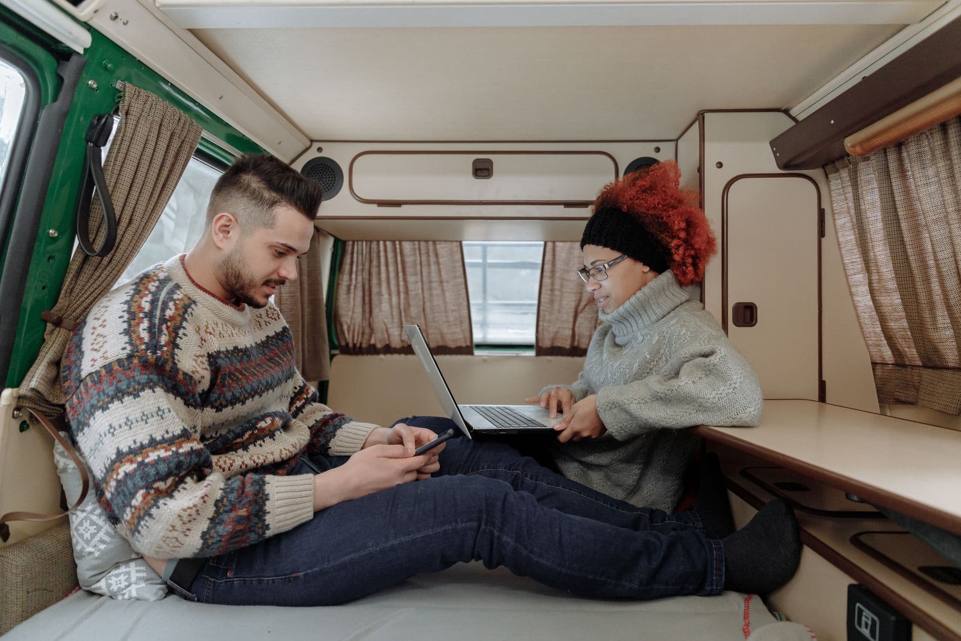 McLouis camper met koude verwarming in de winter